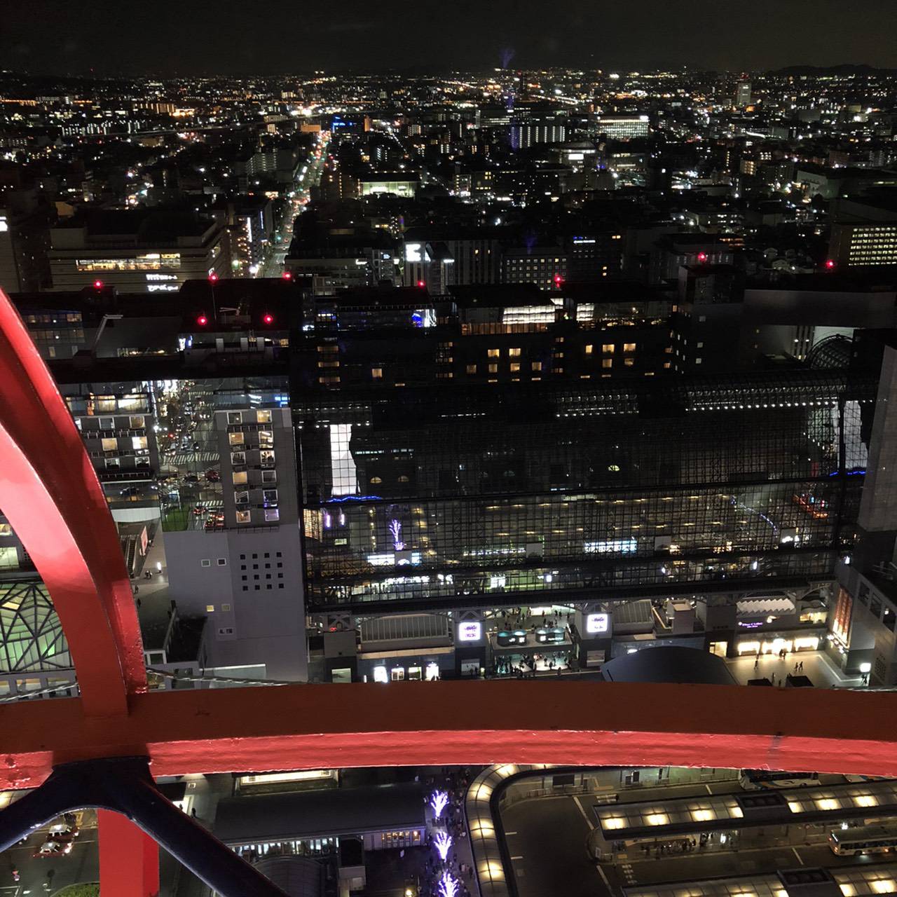 京都タワーの夜景