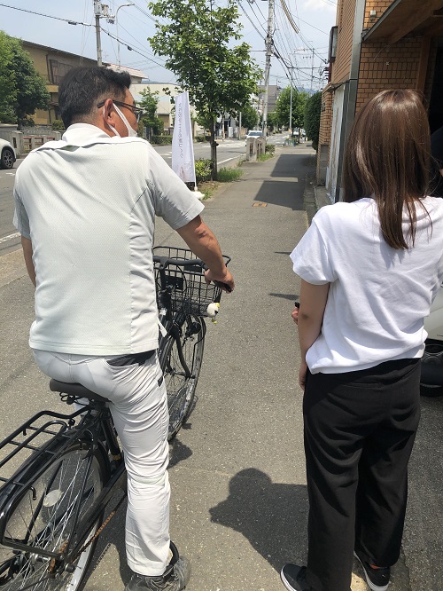 自転車ライト点検